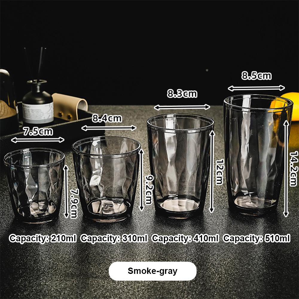 detail model8021 colorful acrylic cup high capacity water glasses beer cup with handle pc clear plastic drinking cups serving scene 1