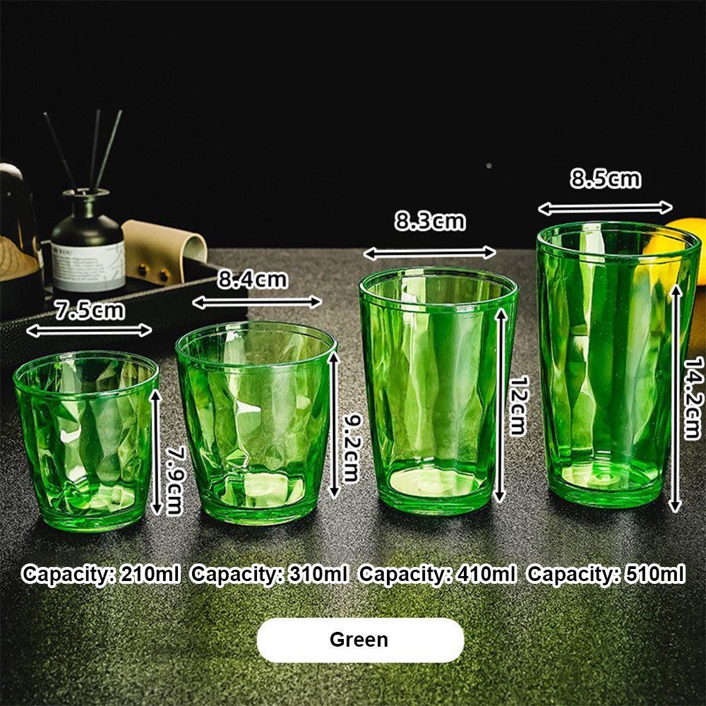 detail model8021 colorful acrylic cup high capacity water glasses beer cup with handle pc clear plastic drinking cups serving scene 2