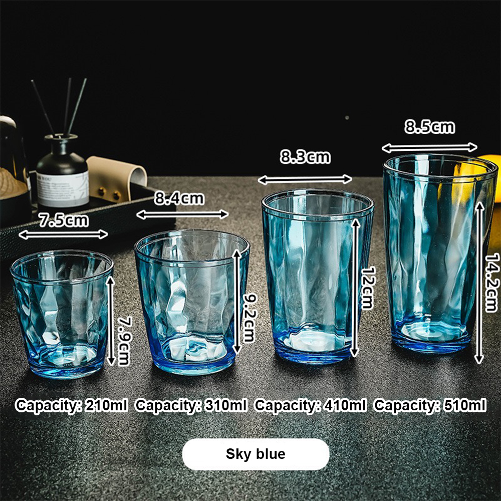 detail model8021 colorful acrylic cup high capacity water glasses beer cup with handle pc clear plastic drinking cups serving scene 3