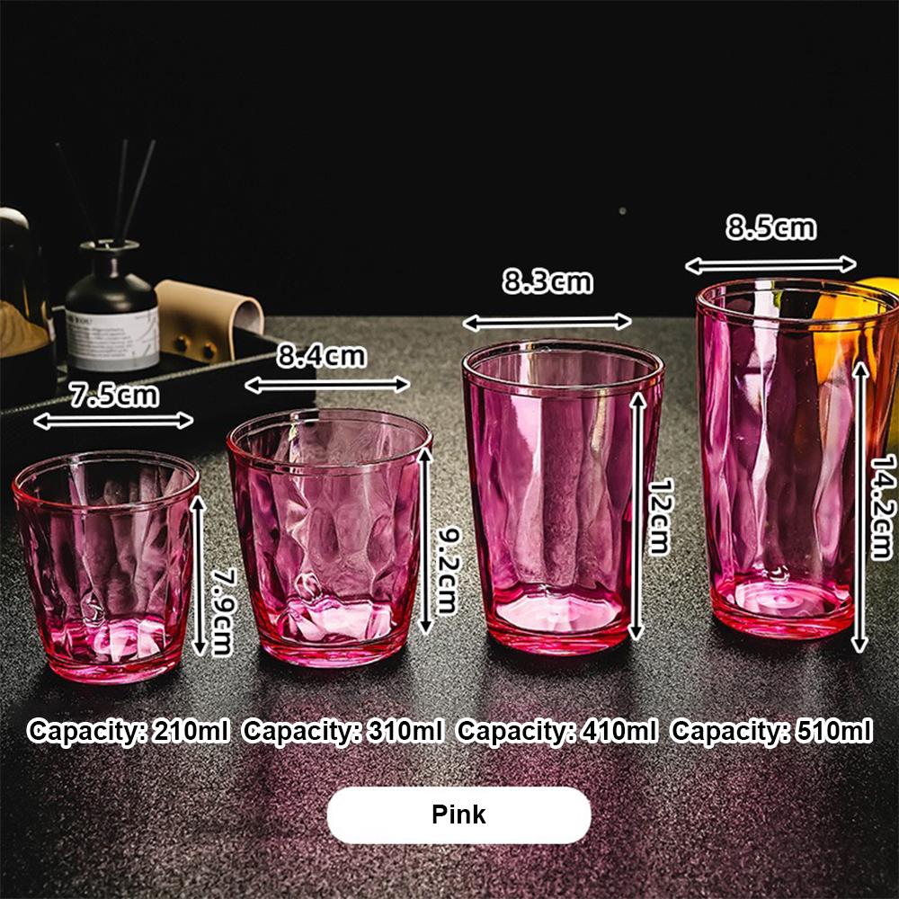detail model8021 colorful acrylic cup high capacity water glasses beer cup with handle pc clear plastic drinking cups serving scene 6