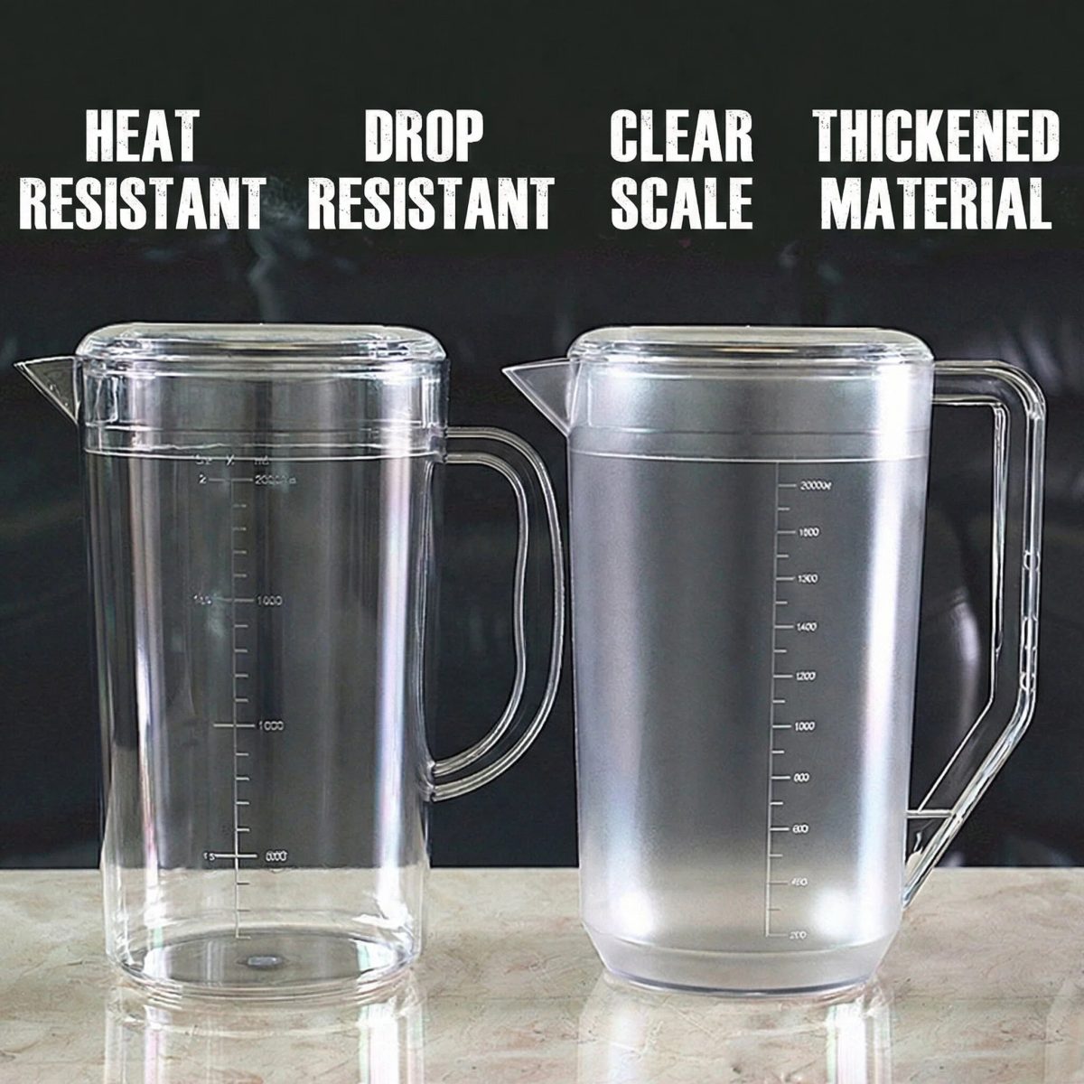 detail model8553 large capacity shatterproof thickened transparent commercial pc plastic bar party beer fruit juice pitcher serving scene 4