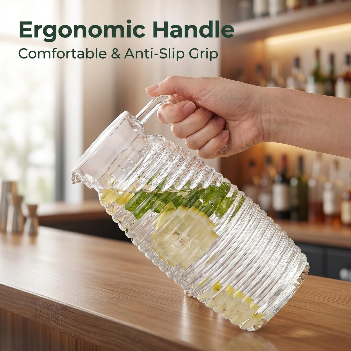 detail model9142 high quality acrylic water dispenser large capacity fruit tea jug clear beverage storage pot serving scene 5