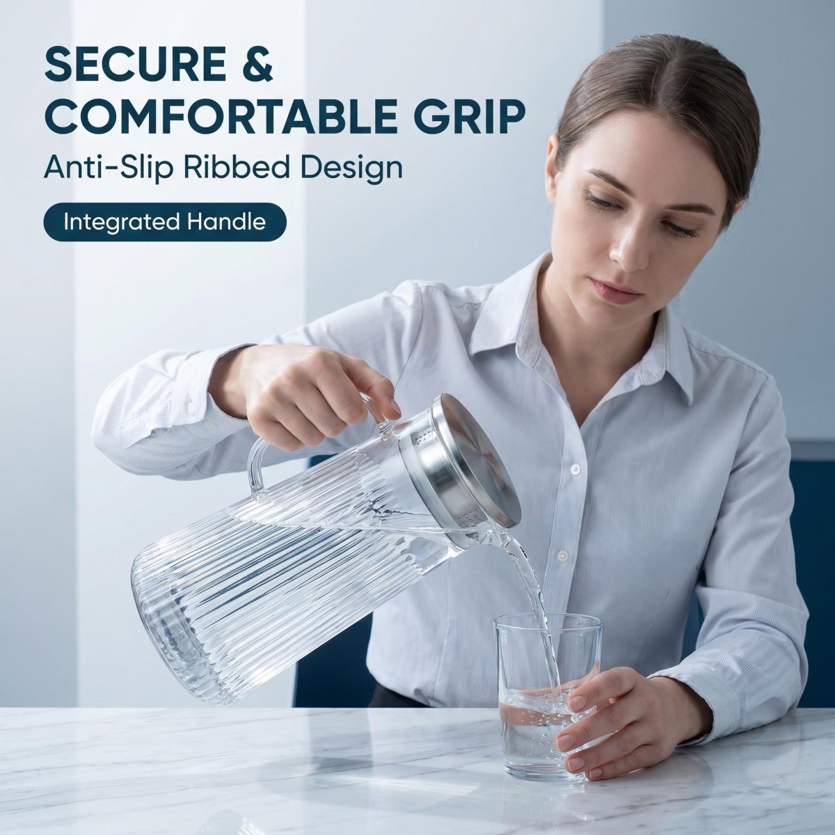 detail model9160 large volume acrylic water jug canister multifunctional plastic water jug hotel restaurant daily use serving scene 3
