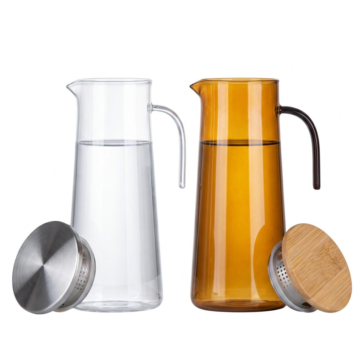 detail model9160 pc water pitcher heat cold resistant with fine mesh strainer anti scald handle fridge safe juice tea carafe home kitchen serving scene 2 detail model9160 pc water pitcher heat cold resistant with fine mesh strainer anti scald handle fridge safe juice tea carafe home kitchen serving scene 2