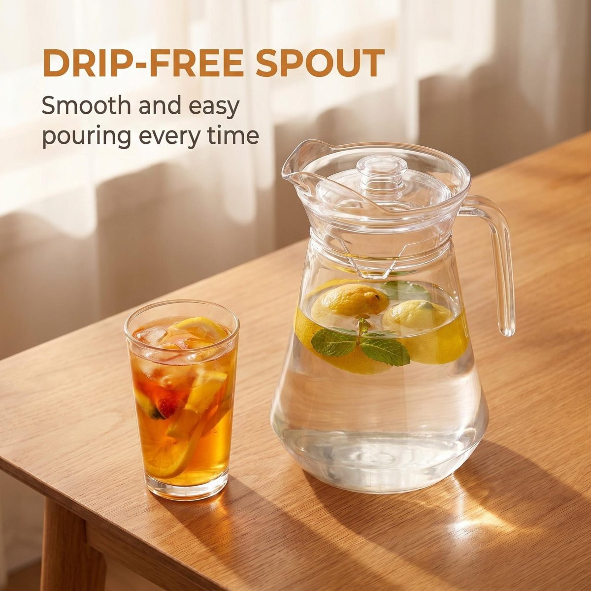 detail model9162 1300ml heat resistant pc cold water pitcher transparent drink jug home hotel cafe use serving scene 3 detail model9162 1300ml heat resistant pc cold water pitcher transparent drink jug home hotel cafe use serving scene 3