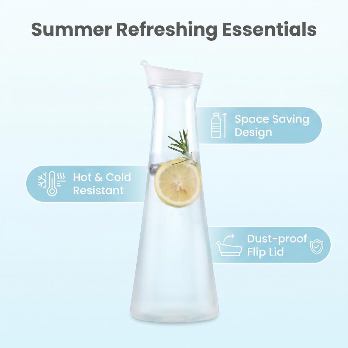 detail model9180 transparent acrylic pc water pitcher cold water jug kitchen restaurant home serving scene 3