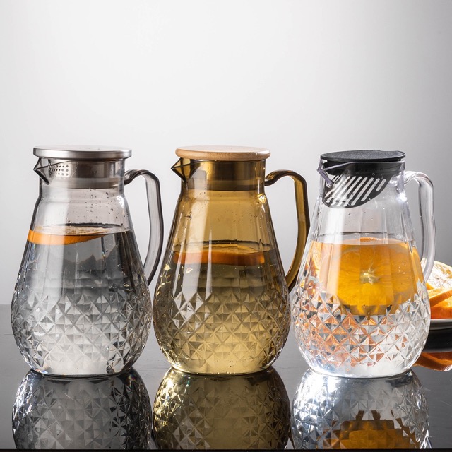 detail model9197 multifunctional holiday gift drink water pitcher large capacity unique diamond pattern pc jug serving scene 1