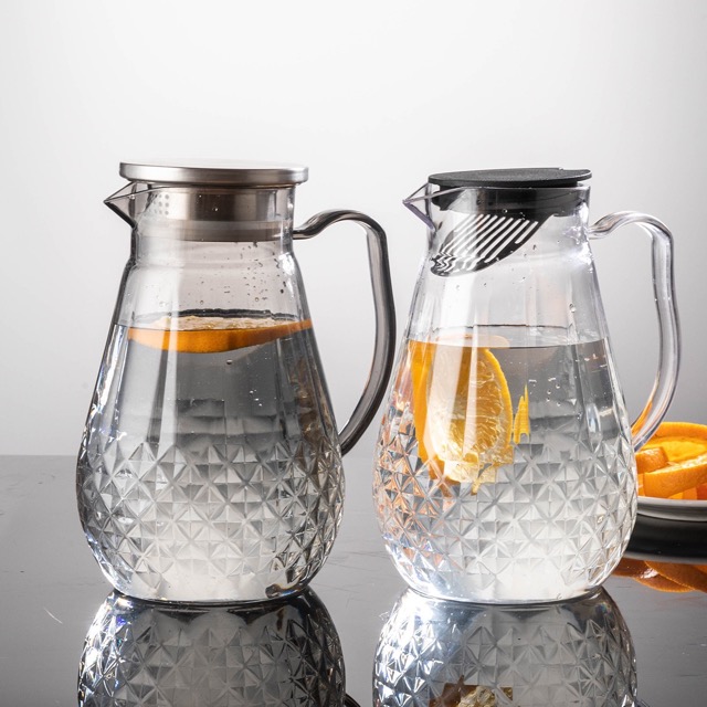 detail model9197 multifunctional holiday gift drink water pitcher large capacity unique diamond pattern pc jug serving scene 2