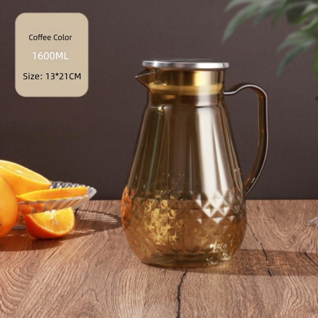 detail model9197 multifunctional holiday gift drink water pitcher large capacity unique diamond pattern pc jug serving scene 3