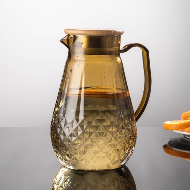 detail model9197 multifunctional holiday gift drink water pitcher large capacity unique diamond pattern pc jug serving scene 5