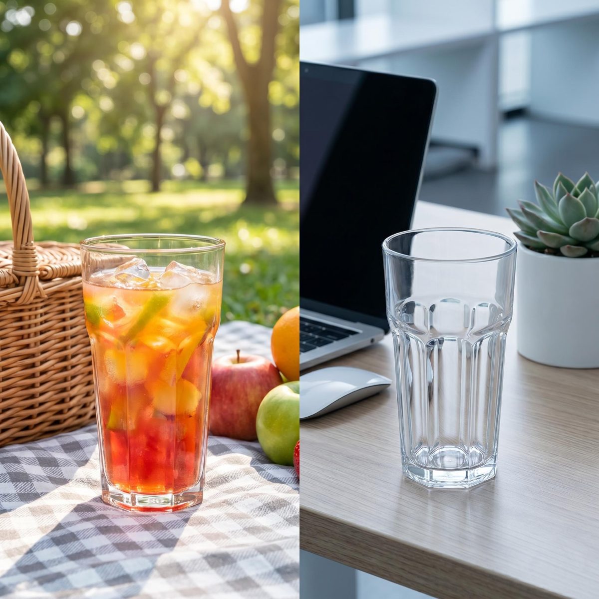 detail model9304 bpa free transparent acrylic tumbler unbreakable clear plastic water drinking cup hotel cafe juice cold beverage serving scene 9