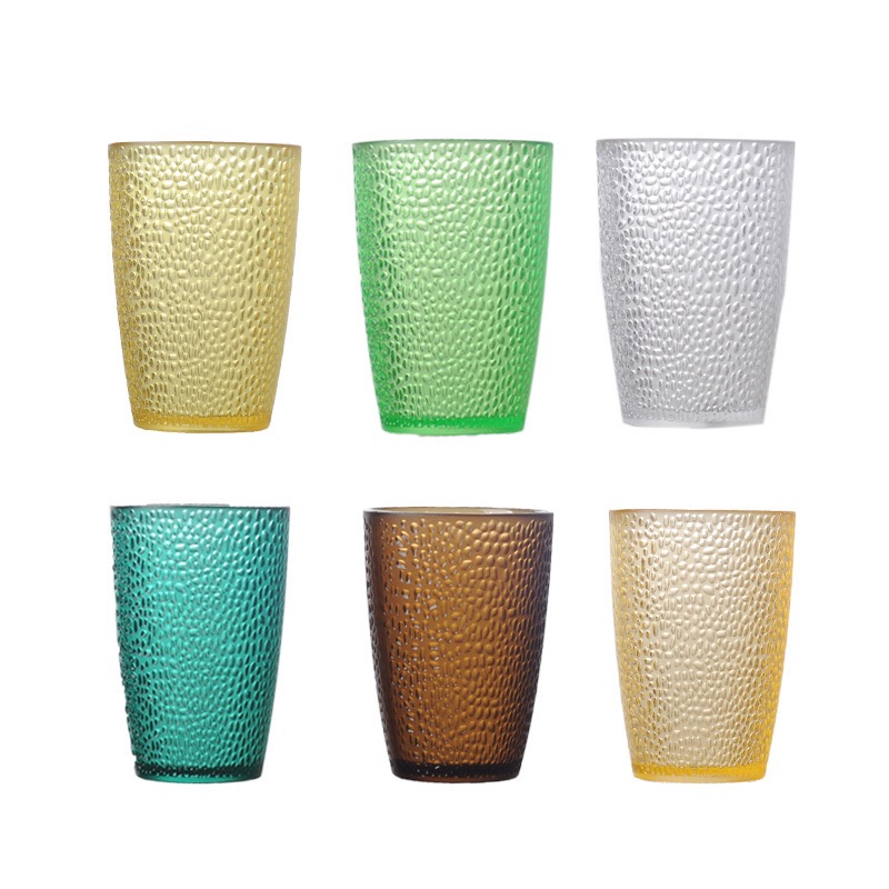 detail model9309 pc transparent colored water cup round point cup high temperature resistant acrylic drink cup bars karaoke venues use karaoke bar serving scene 1
