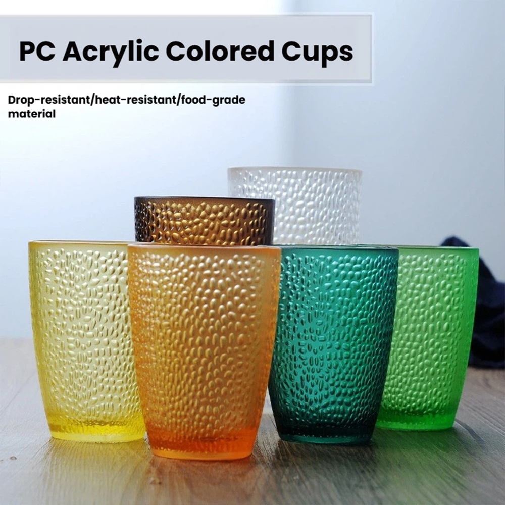 detail model9309 pc transparent colored water cup round point cup high temperature resistant acrylic drink cup bars karaoke venues use karaoke bar serving scene 3