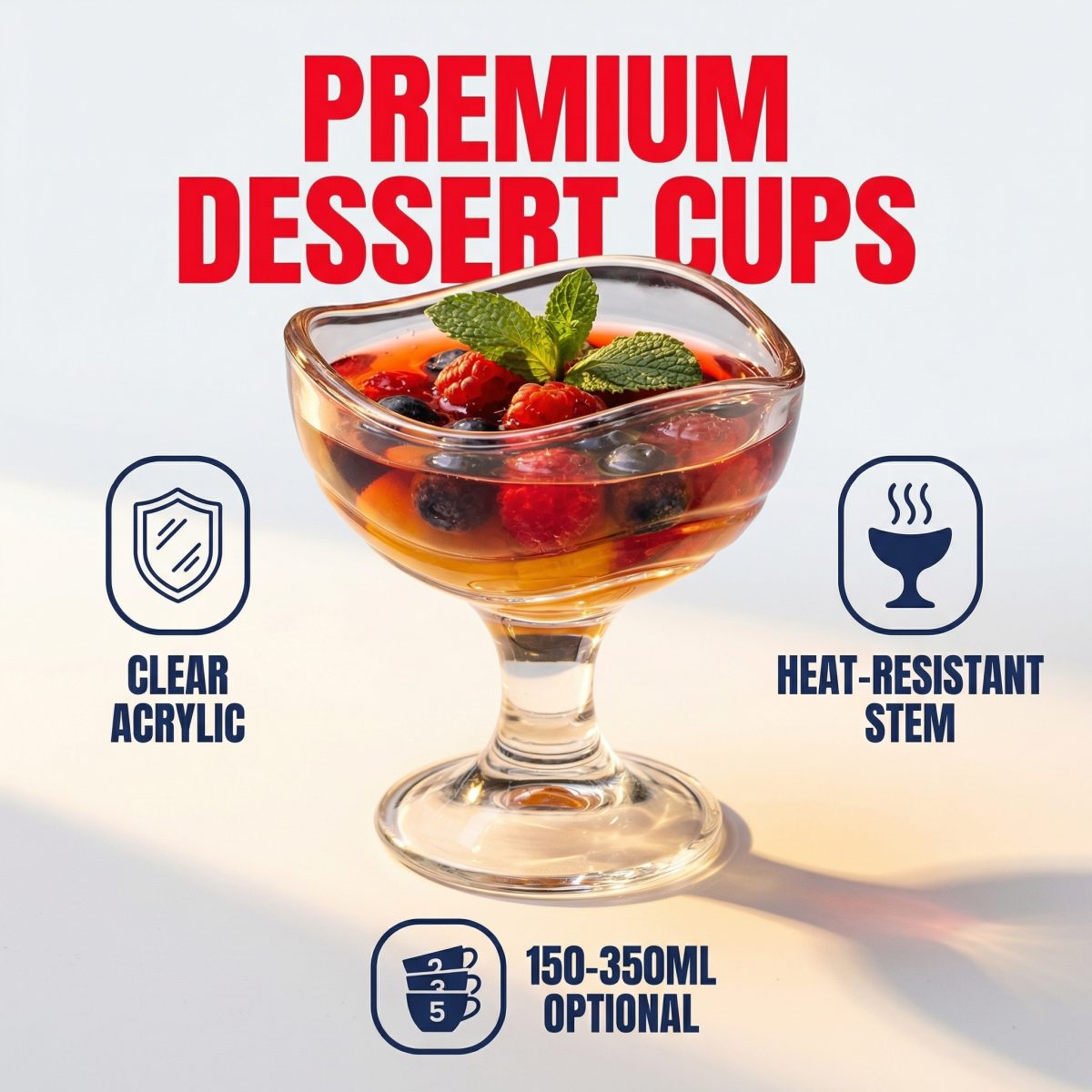 detail model9330 ice cream cup acrylic pc ice cream sundae glass cups soccer fan zone hotels buffets ktv home use serving scene 4