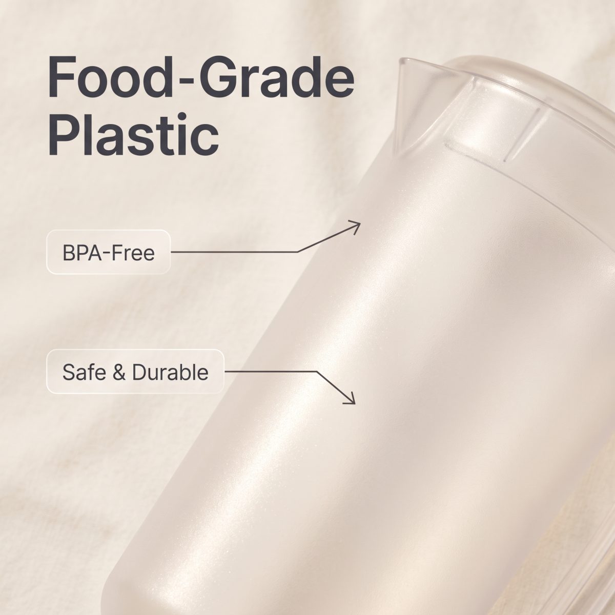 detail model9554 transparent durable reusable restaurant plastic pc beverage drink pitcher juice water tea pot serving scene 1