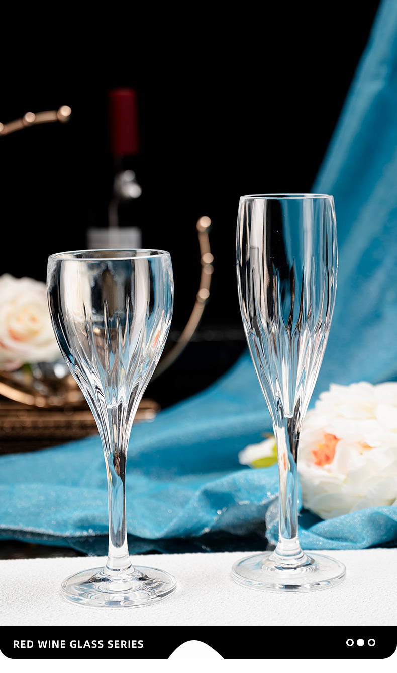 detail model9919 transparent acrylic pc champagne goblet wedding party banquet serving scene 2