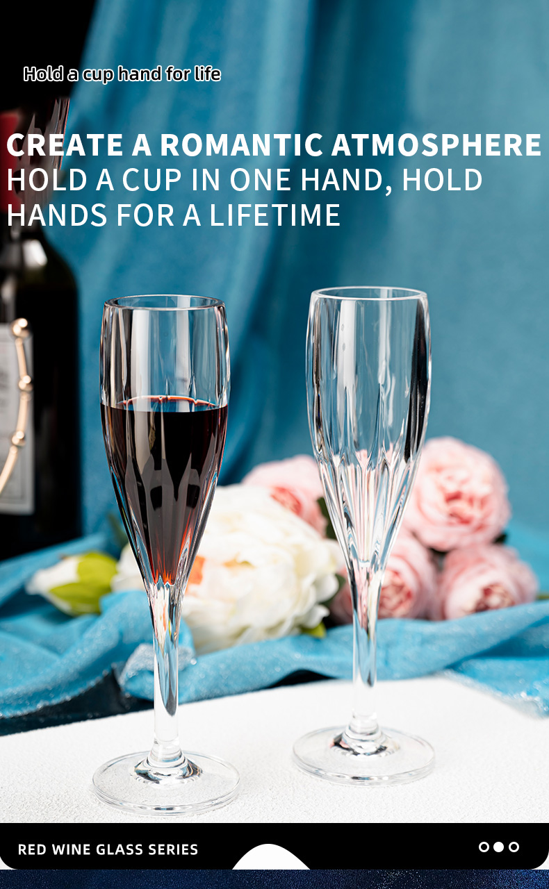 detail model9919 transparent acrylic pc champagne goblet wedding party banquet serving scene 4
