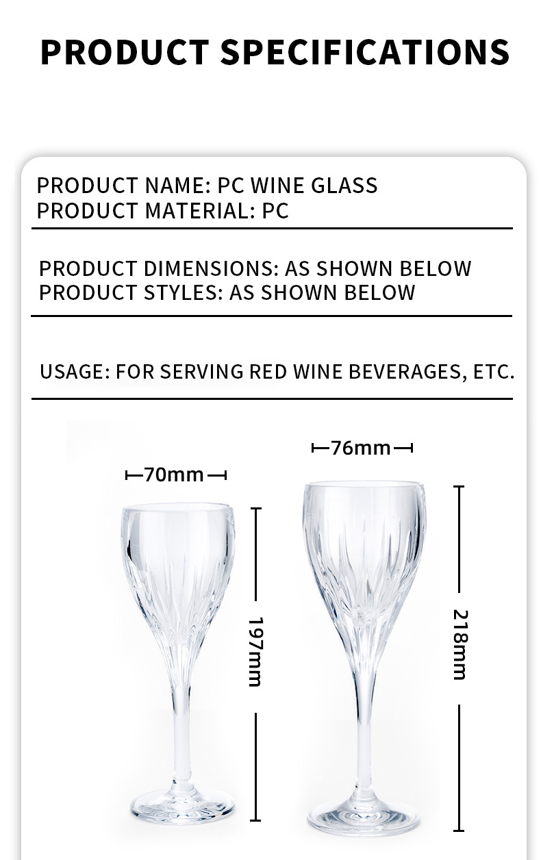 detail model9919 transparent acrylic pc champagne goblet wedding party banquet serving scene 6