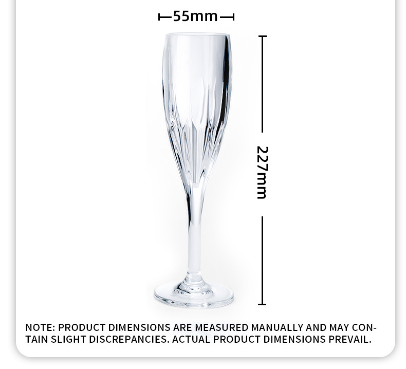 detail model9919 transparent acrylic pc champagne goblet wedding party banquet serving scene 9