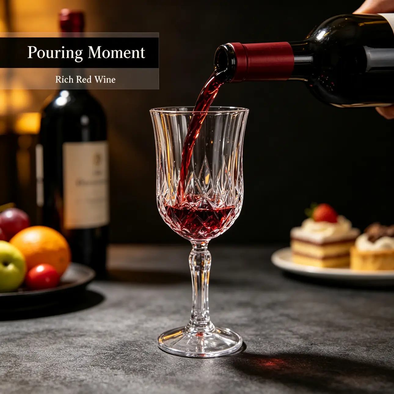 detail BY 6631 elsjoy acrylic diamond wine glass clear transparent goblet party wedding bar serving scene 4