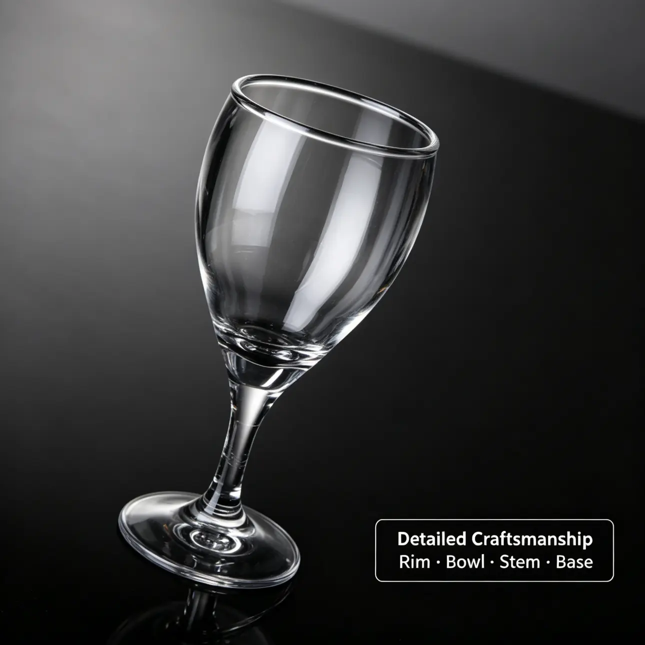 detail BY 8008 elsjoy acrylic wine goblet black grey premium texture 11