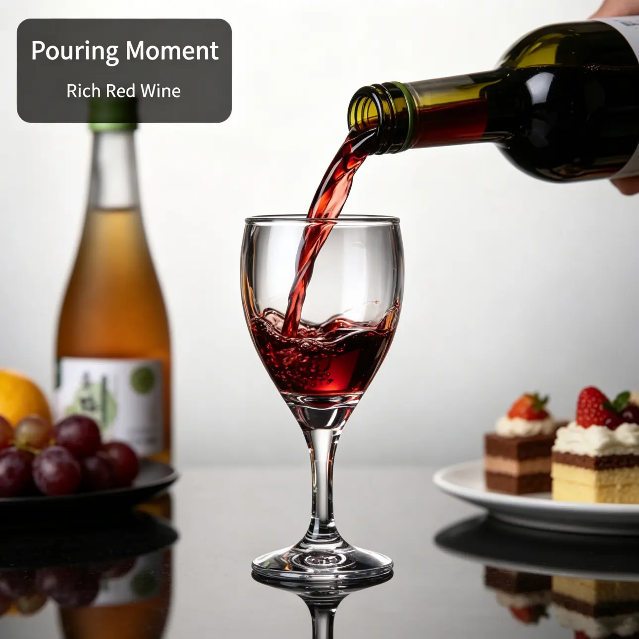 detail BY 8008 elsjoy acrylic wine goblet black grey premium texture 3