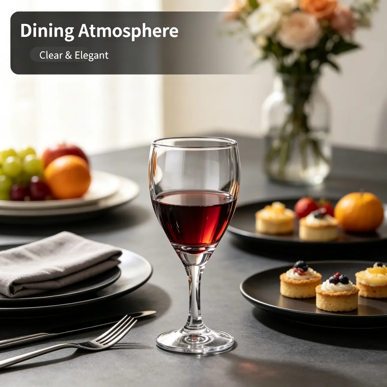 detail BY 8008 elsjoy acrylic wine goblet black grey premium texture 4