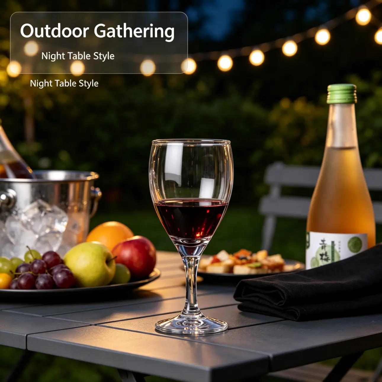 detail BY 8008 elsjoy acrylic wine goblet black grey premium texture 8