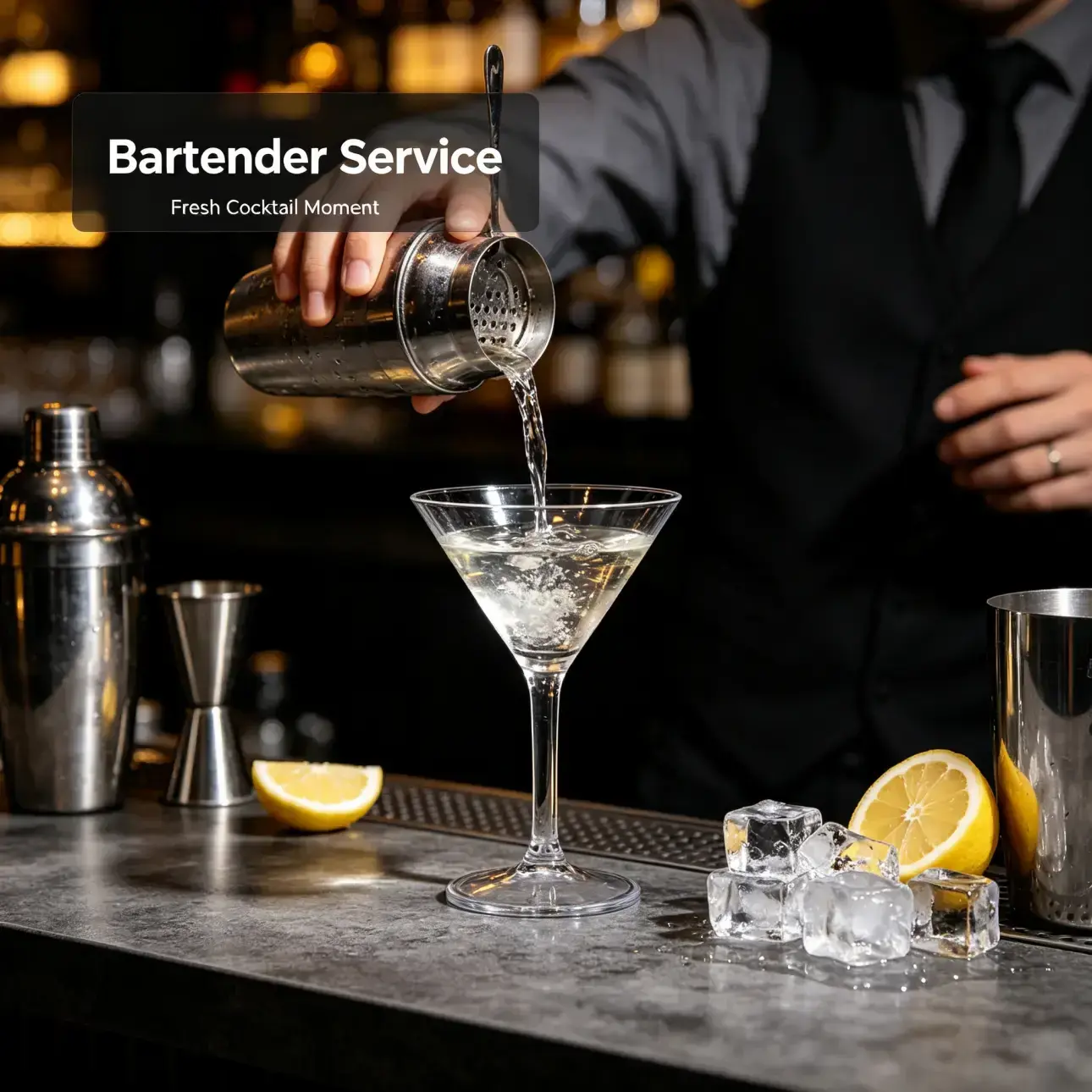 detail BY 8061 elsjoy acrylic martini cocktail glass clear transparent goblet party wedding bar serving scene 2