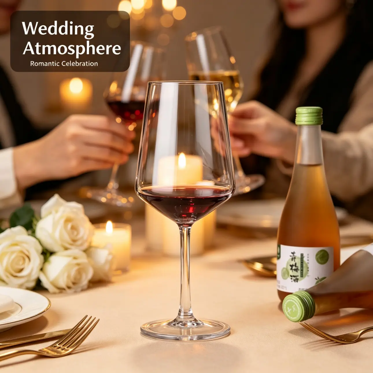 detail BY 9911C elsjoy acrylic wine goblet 572ml clear transparent glass party wedding bar serving scene 2