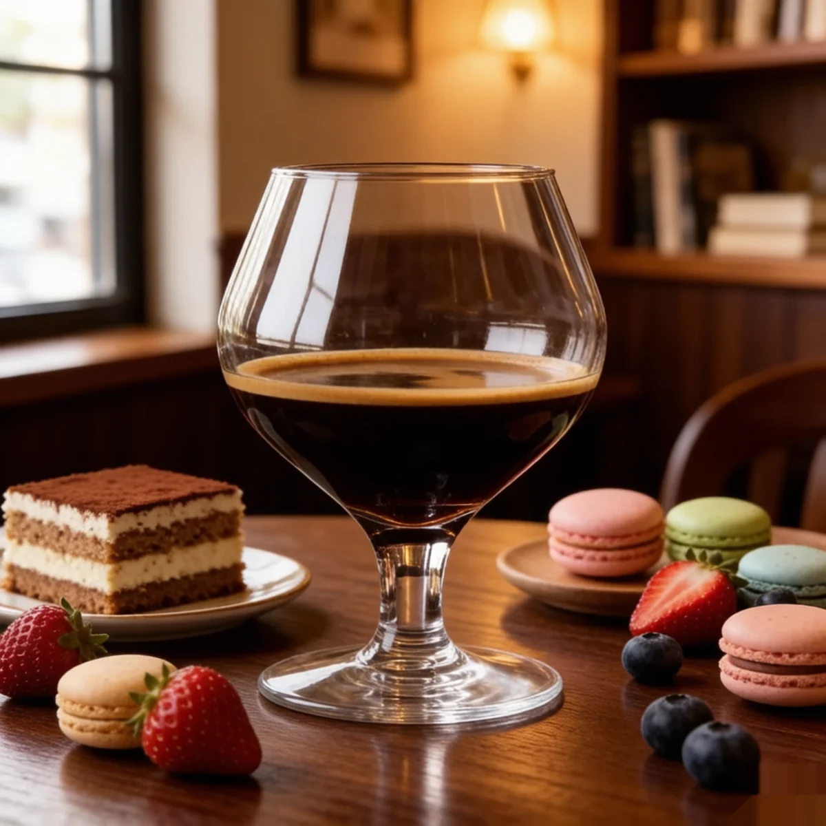 detail BY 9912C elsjoy acrylic brandy snifter 435ml clear transparent glass dessert table scene 11