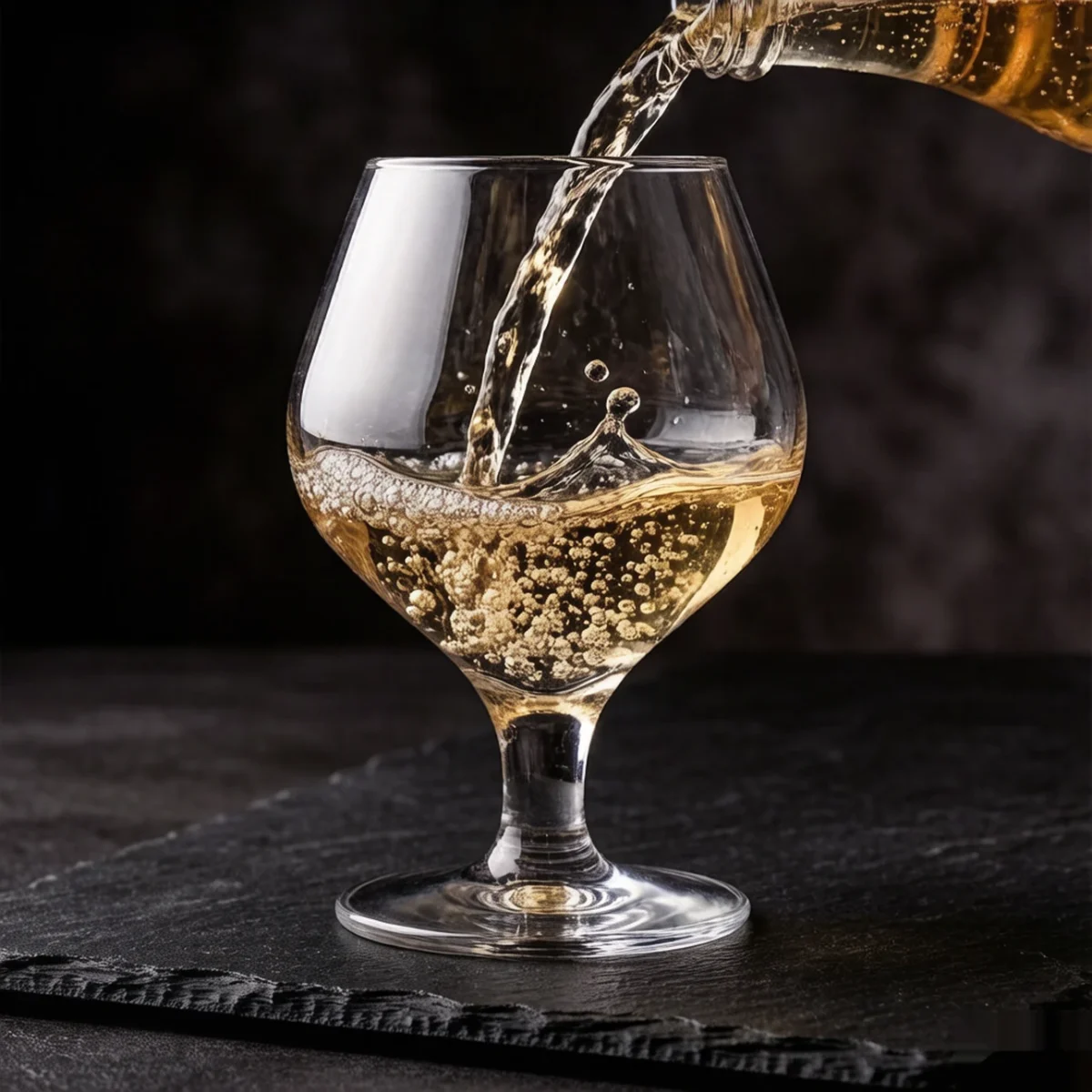 detail BY 9912C elsjoy acrylic brandy snifter 435ml clear transparent glass pouring dynamic 6