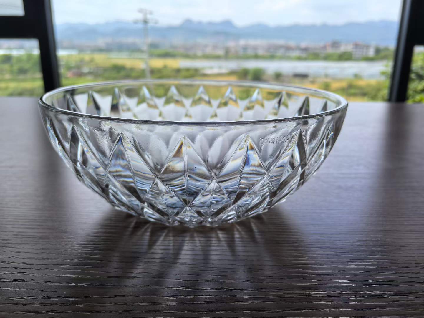 detail clear diamond pc fruit bowl side shot detail clear diamond pc fruit bowl side shot