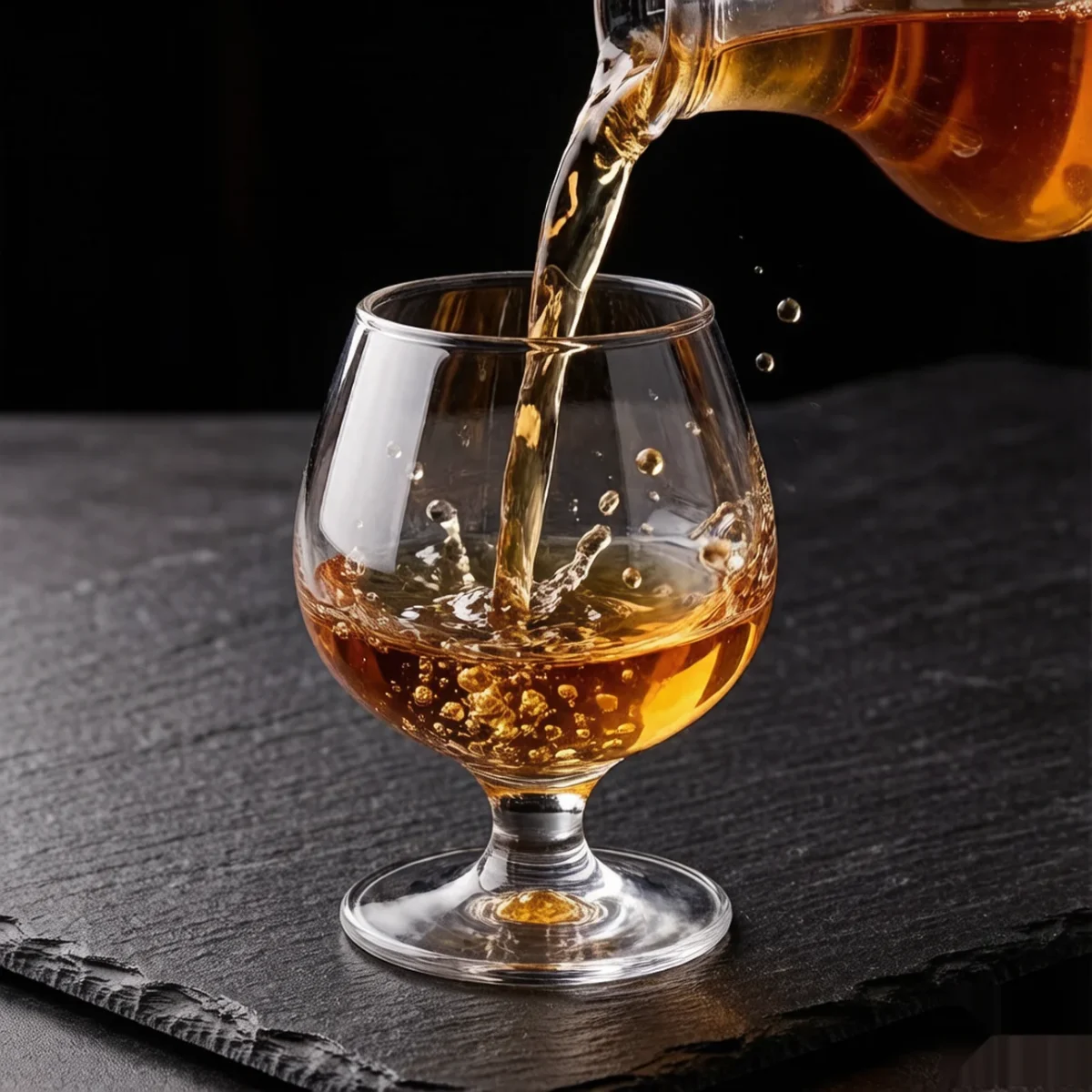 detail BY 9912D elsjoy acrylic brandy snifter 300ml clear transparent glass pouring dynamic 6