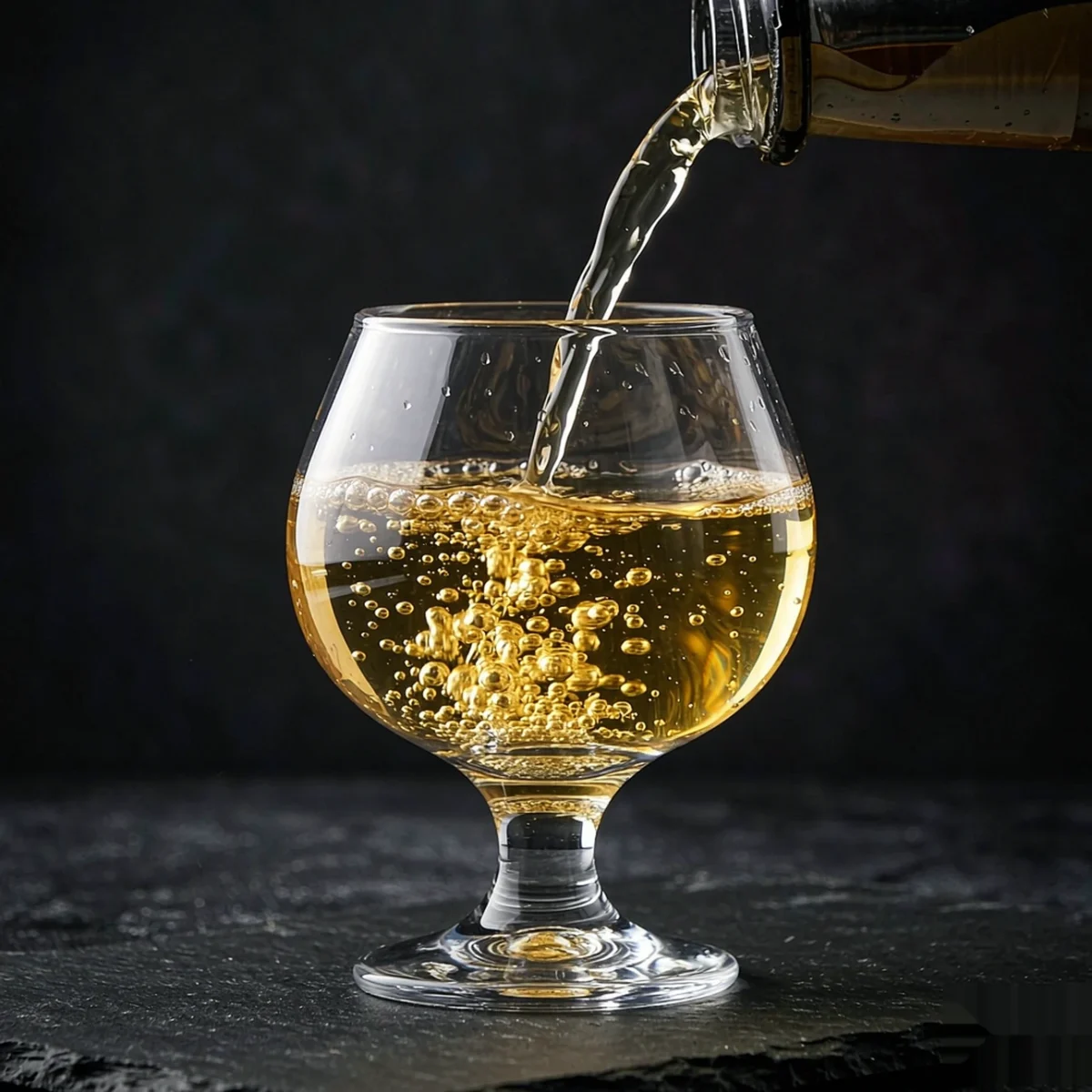 detail BY 9912F elsjoy acrylic brandy snifter 170ml clear transparent glass pouring dynamic 6