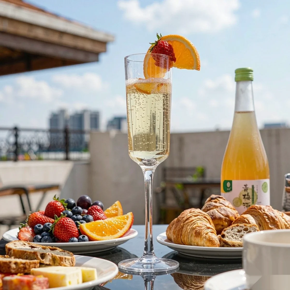 detail BY 9913A elsjoy acrylic champagne flute 170ml clear transparent glass champagne brunch 2