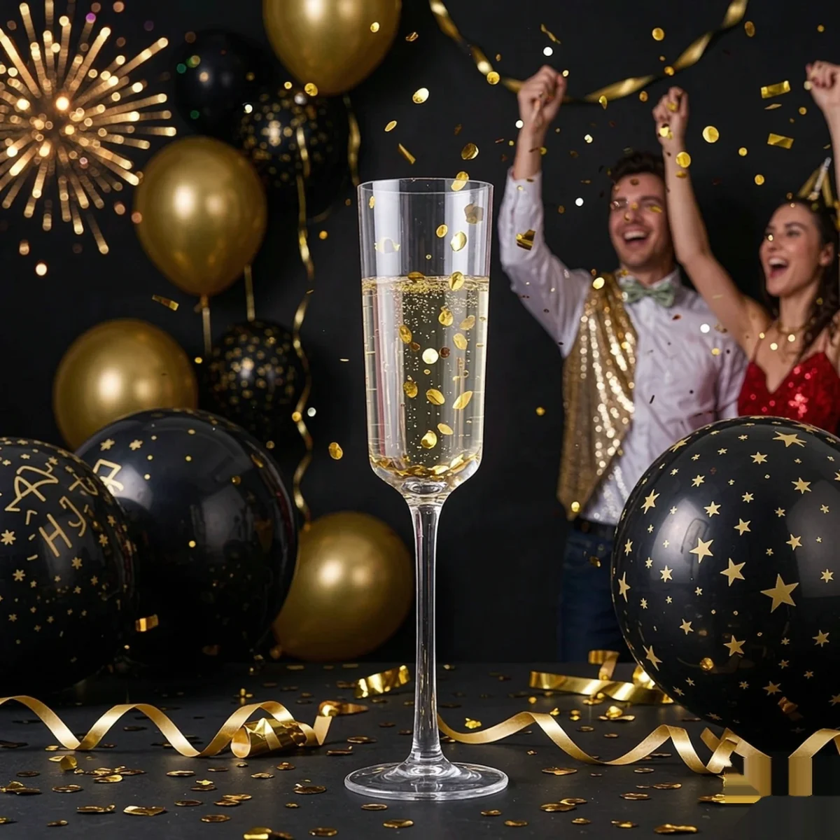 detail BY 9913A elsjoy acrylic champagne flute 170ml clear transparent glass new year party 4