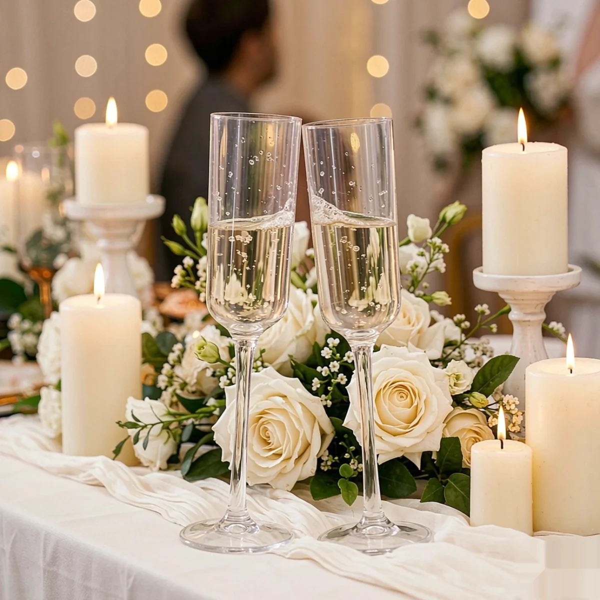 detail BY 9913A elsjoy acrylic champagne flute 170ml clear transparent glass wedding toast 3