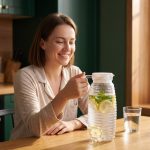 main model9142 high quality acrylic water dispenser large capacity fruit tea jug clear beverage storage pot main display 6