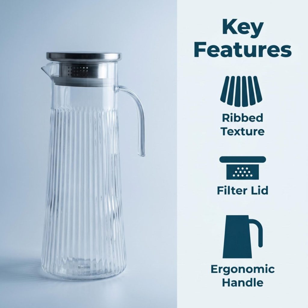 main model9160 large volume acrylic water jug canister multifunctional plastic water jug hotel restaurant daily use main display 1