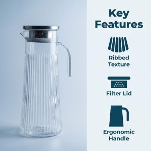 main model9160 large volume acrylic water jug canister multifunctional plastic water jug hotel restaurant daily use main display 1