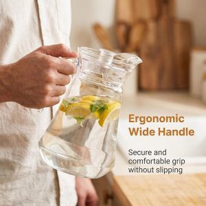 main model9162 1300ml heat resistant pc cold water pitcher transparent drink jug home hotel cafe use main display 1