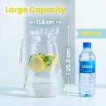 main model9162 bpa free 1.8l clear acrylic water pitcher unbreakable plastic juice jug hotel restaurant bar main display 5