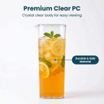 main model9167 water pitcher bpa free food grade pc cold brew jug leakproof lay flat juice carafe small apartment household cafe main display 3