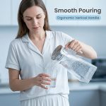 main model9168 large capacity 1.4l pc plastic square hammer pattern shatterproof cold water juice beverage kettle main display 3