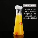 main model9170 bpa free plastic carafe with flip top lid for juice water champagne soda energy drinks whisky parties restaurants main display 1