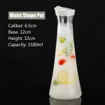main model9170 bpa free plastic carafe with flip top lid for juice water champagne soda energy drinks whisky parties restaurants main display 6