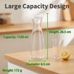 main model9172 pc acrylic water jug clear plastic cold water jug party drink serving pitcher thick clear plastic juice pot main display 4