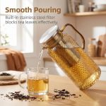 main model9190 unbreakable stainless steel water jug lid acrylic pc glass cold water jug with handle bpa free main display 1
