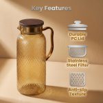 main model9190 unbreakable stainless steel water jug lid acrylic pc glass cold water jug with handle bpa free main display 2